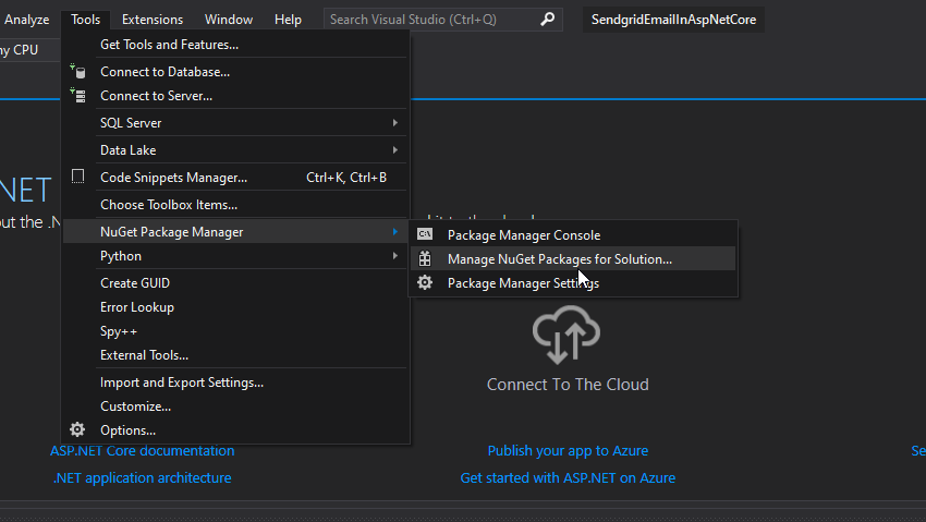 Open NuGet free and open-source package manager